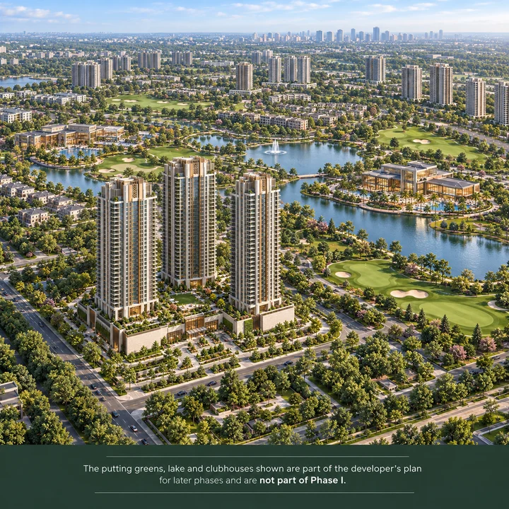Abhee City Urban Glenn planned township with golf putting greens and lake Abhee City Urban Glenn planned township with golf putting greens and lake